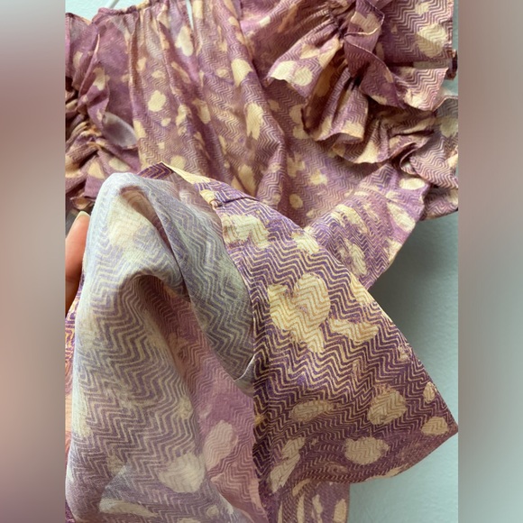 Lavender Dot Print Manon Top - Picture 7 of 7